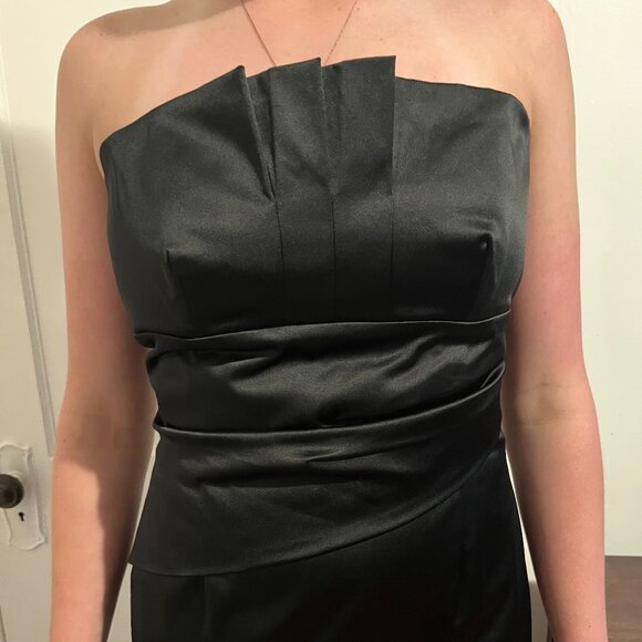 Black strapless cocktail dress - Picture 8 of 11